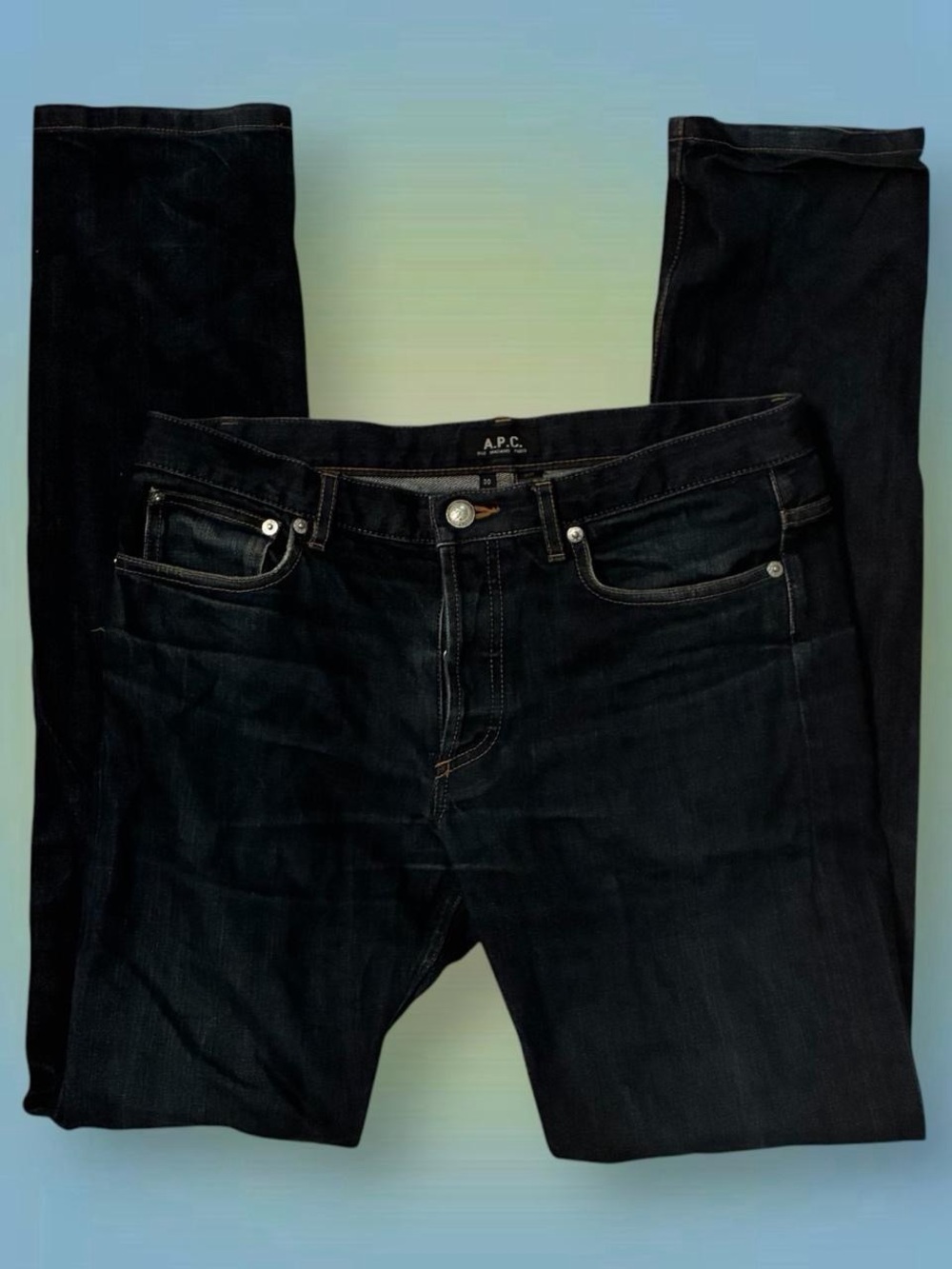 A.P.C. Men's Dark Indigo Slim Jeans